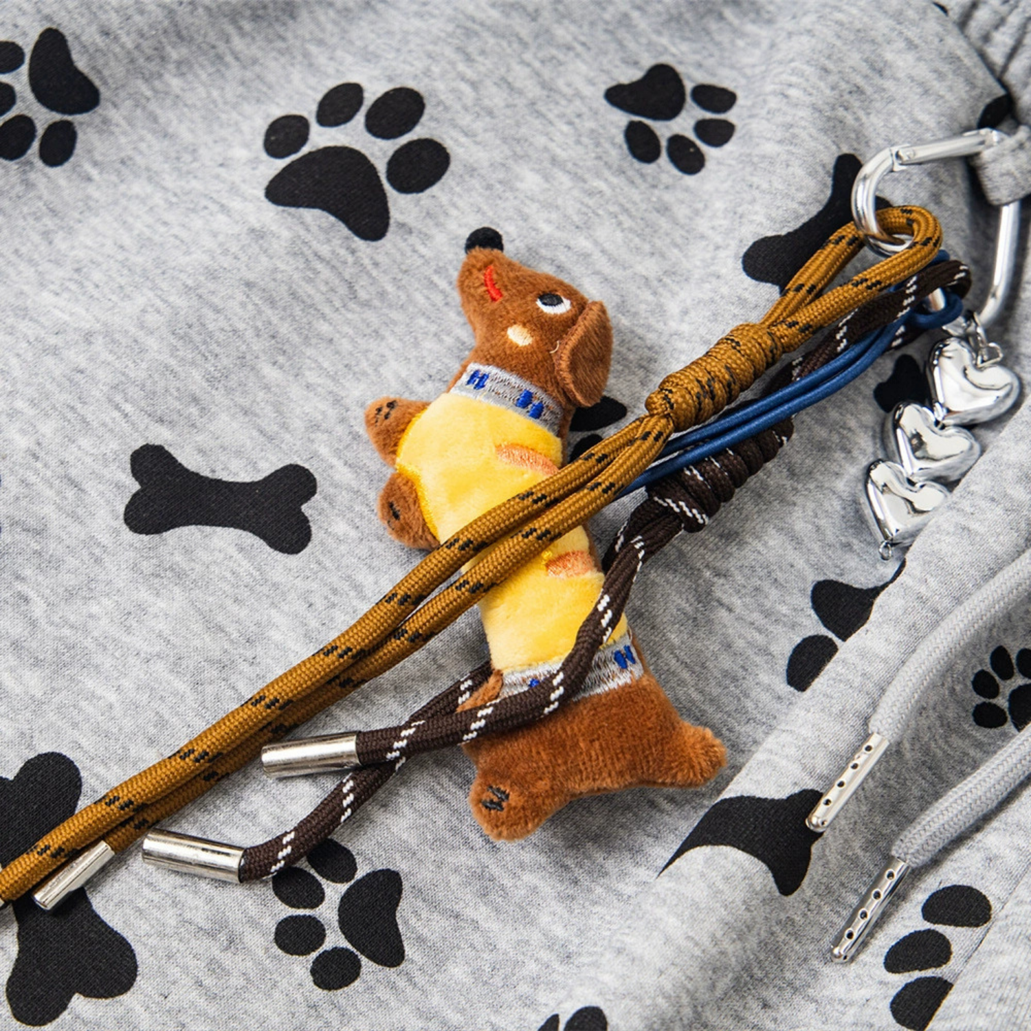 Allover Dog Print Baggy Pants