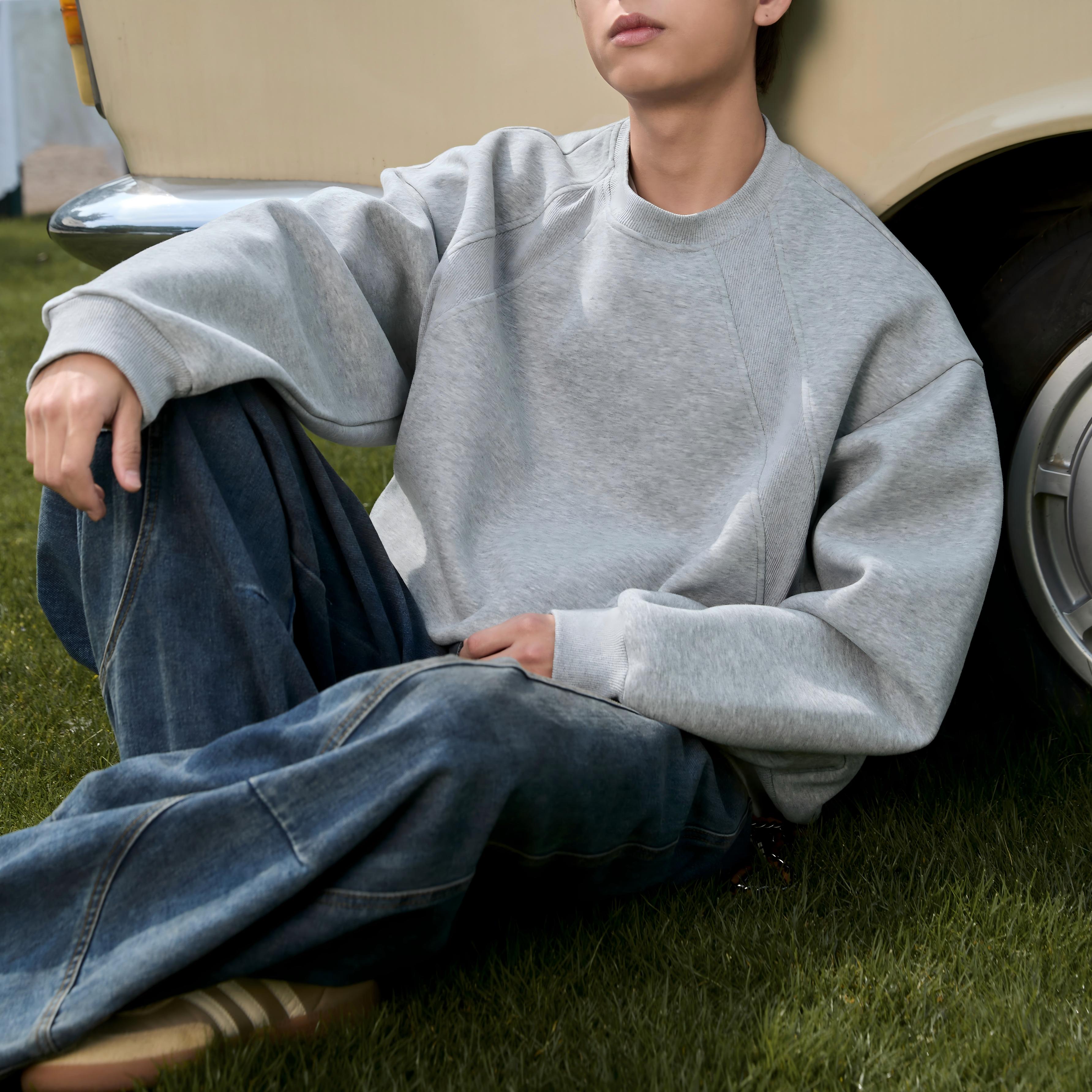 Heavyweight Space Cotton Crewneck Sweatshirt