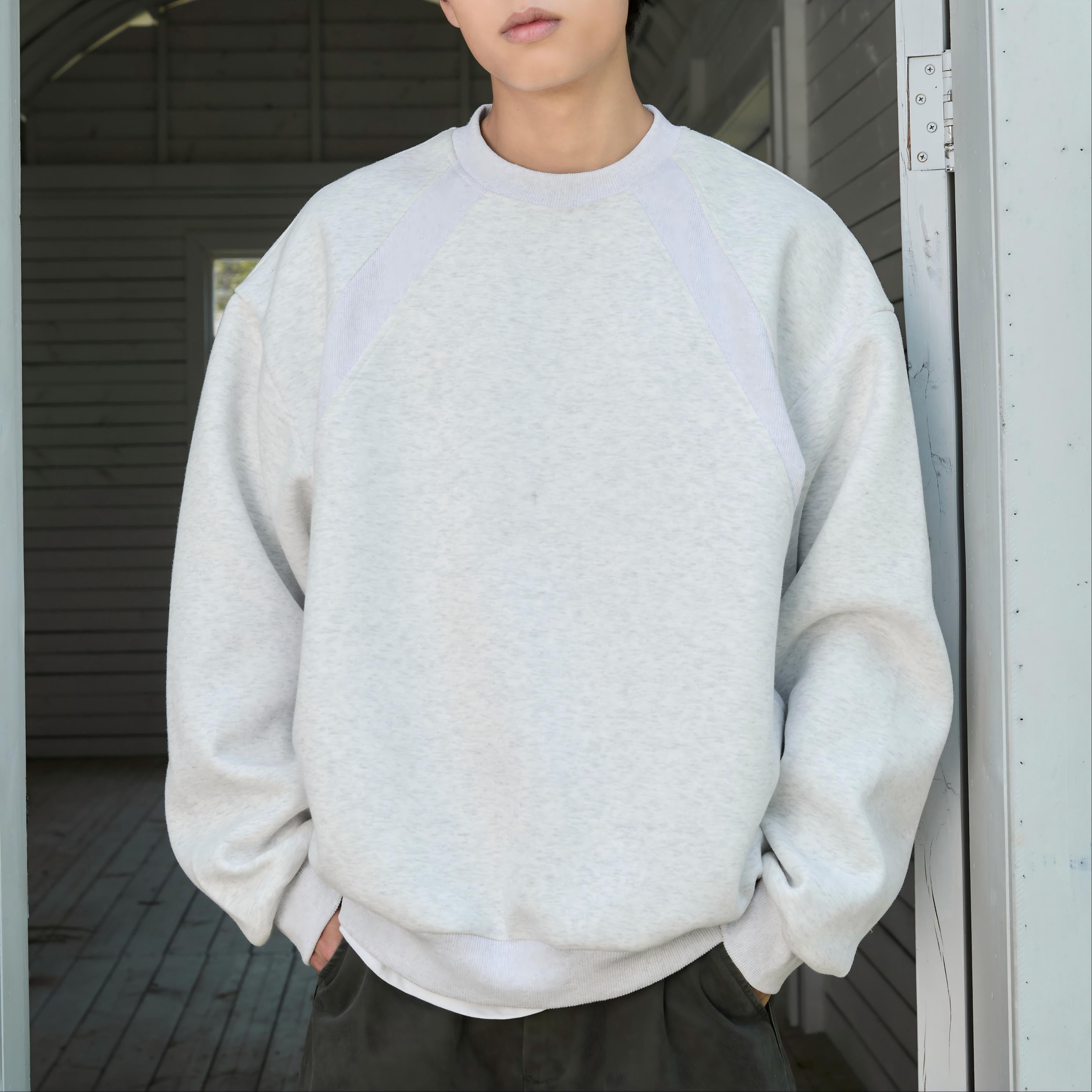 Heavyweight Space Cotton Crewneck Sweatshirt