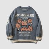 Cute Bear Family Pattern Sweater