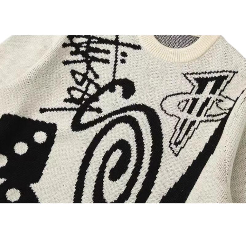 Street Chic Artistic Knit Sweater