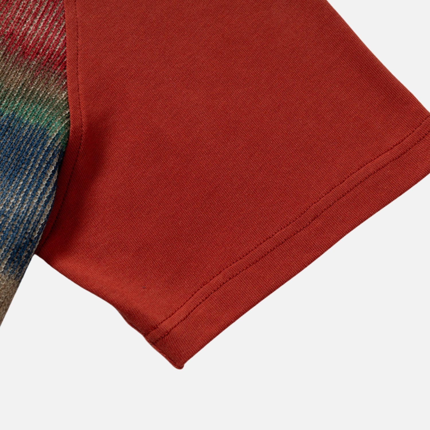 Gradient Stripe Colorblock Tee