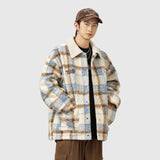 Sherpa Fleece Plaid Coat