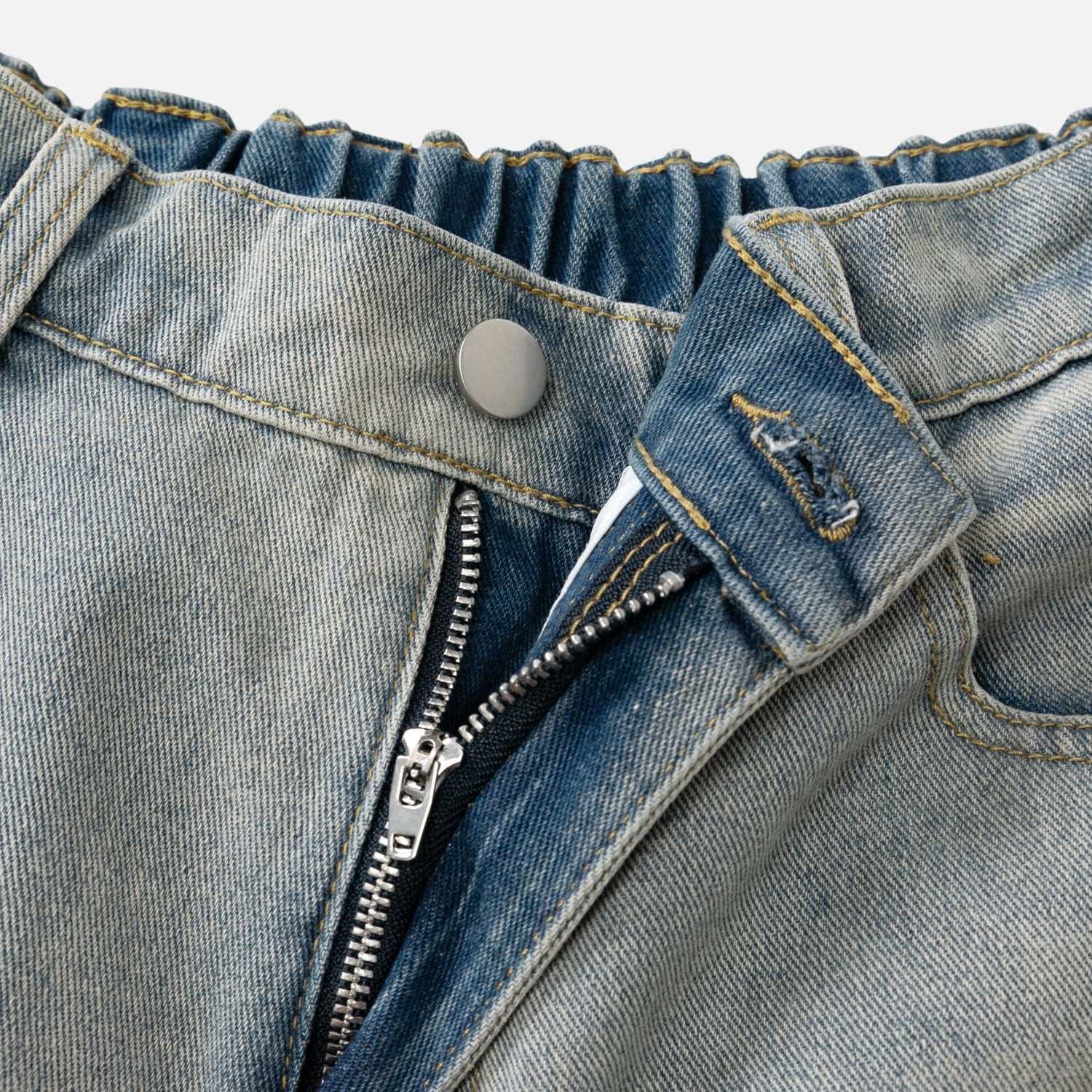 Vintage Washed Denim Shorts