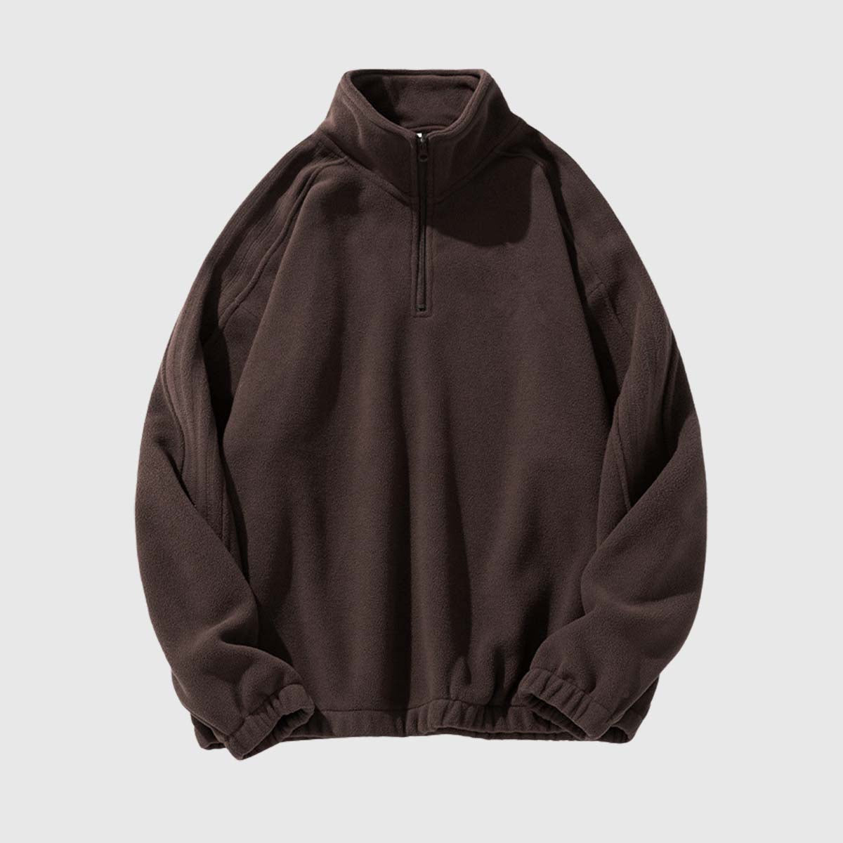 Solid Color Half-Zip Pullover