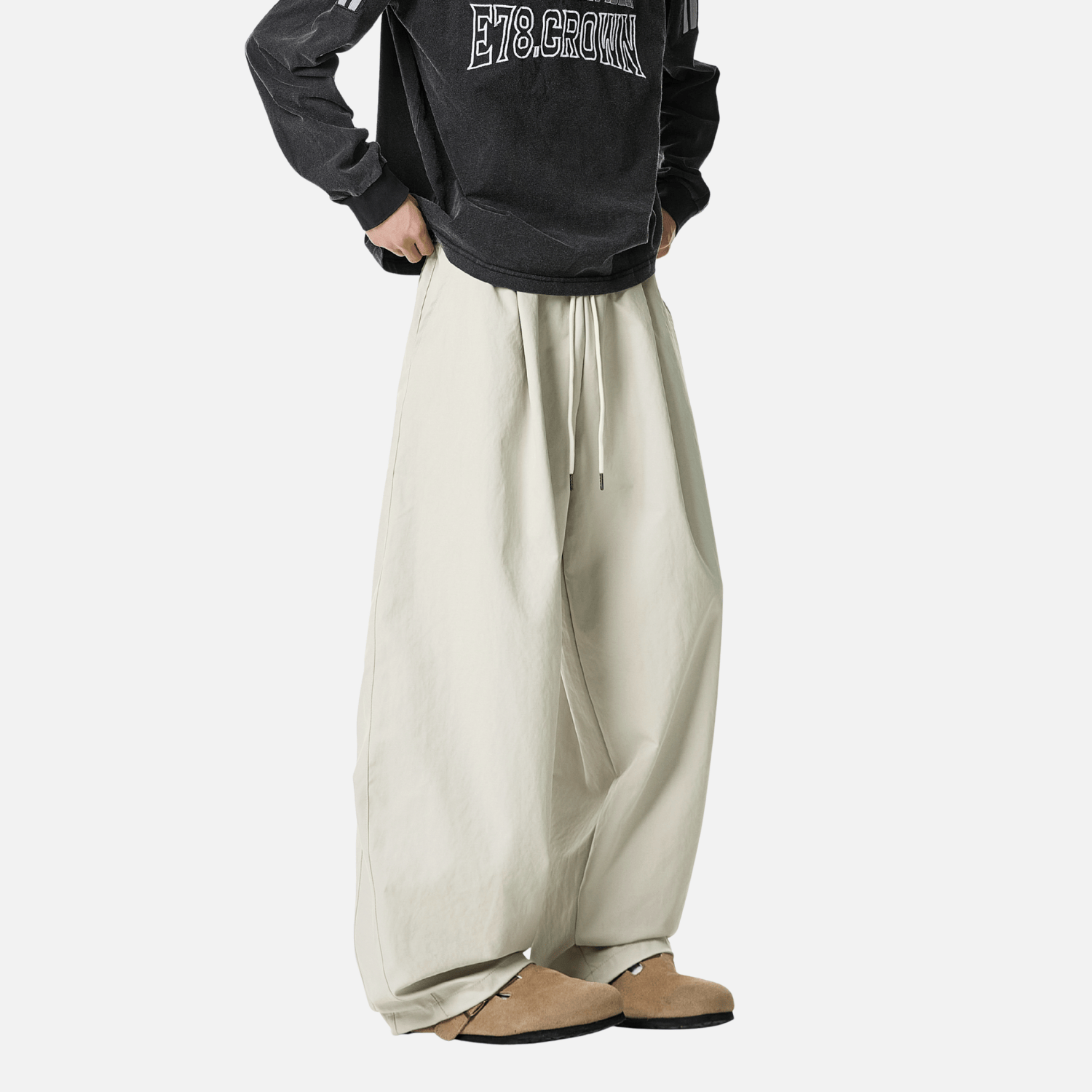 Pleated Blade Casual Joggers