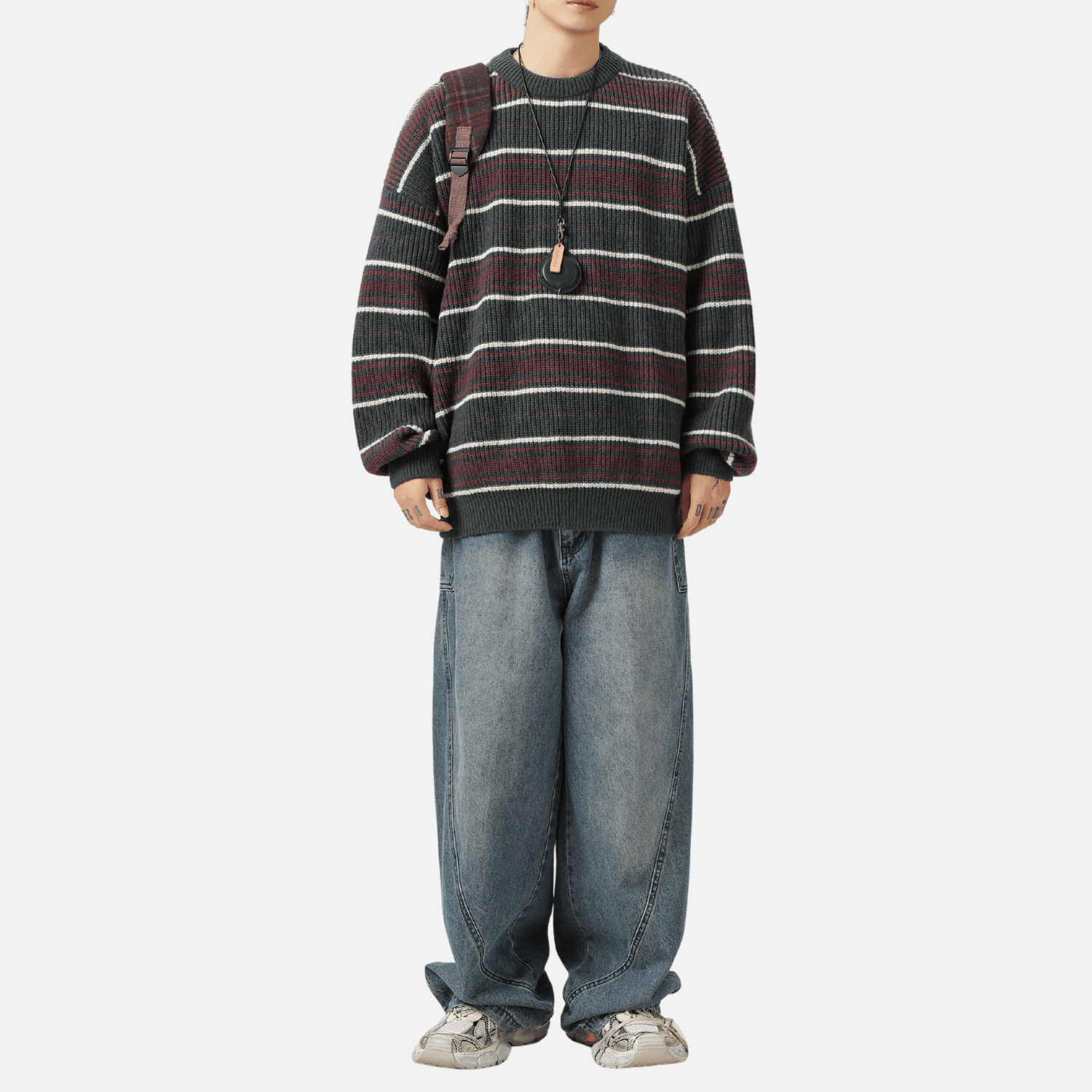 Vintage Striped Knit Sweater