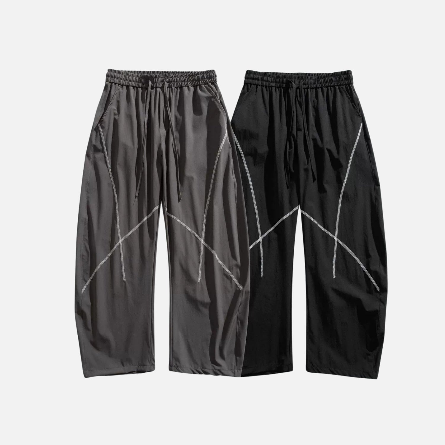 High-Street Contrast Stitch Pants