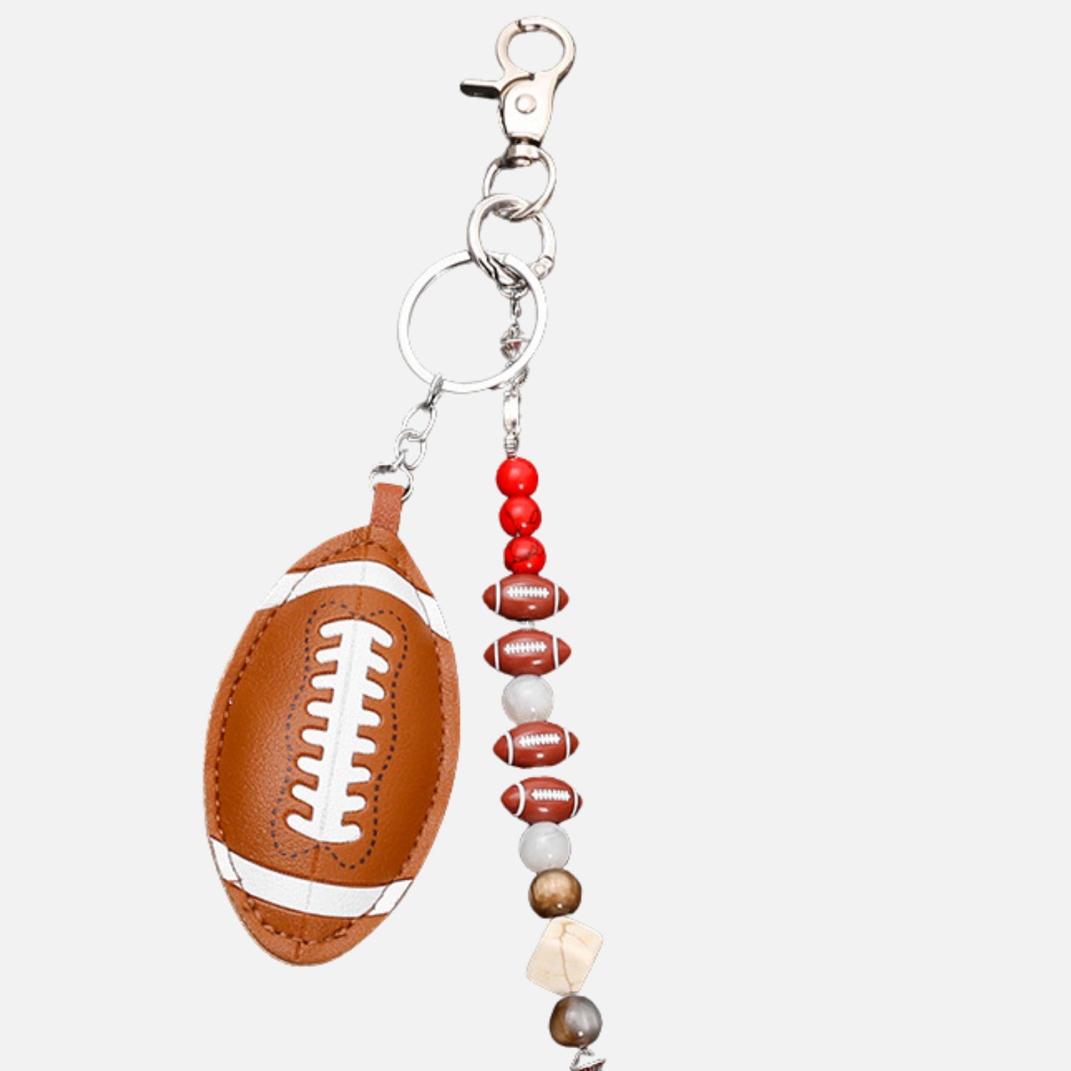 American Football Beaded Wallet Chain