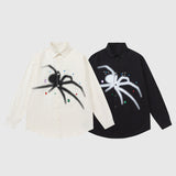 Casual Spider Print Shirts