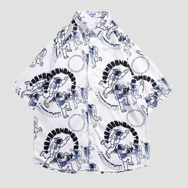 Hemden mit Astronauten-Print