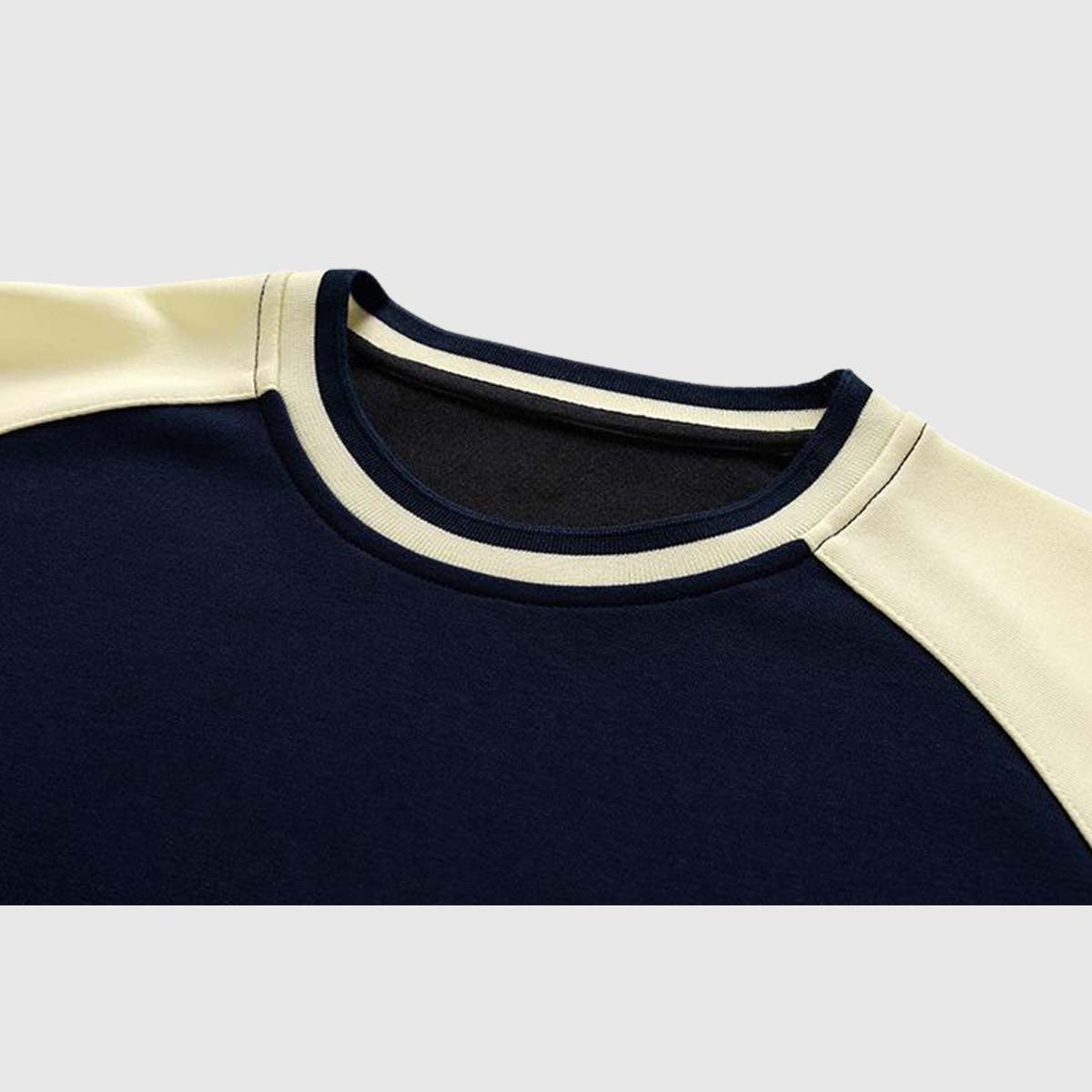 Retro Colorblock Raglan Sweatshirt