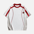Colorblock-Baumwoll-T-Shirt "Baseball"