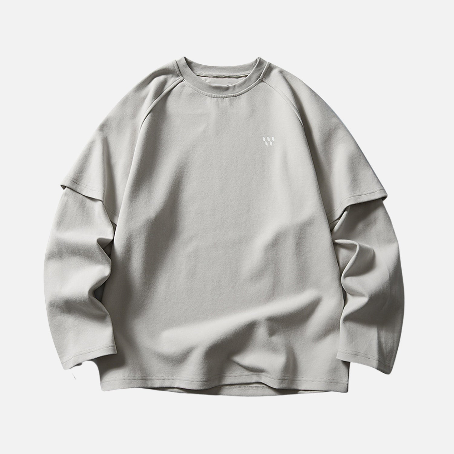 Droplet Print Layered Sweatshirt