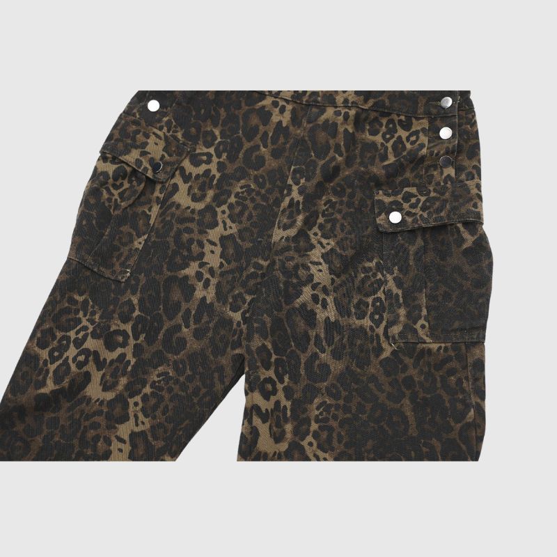 Vintage Leopard Overalls