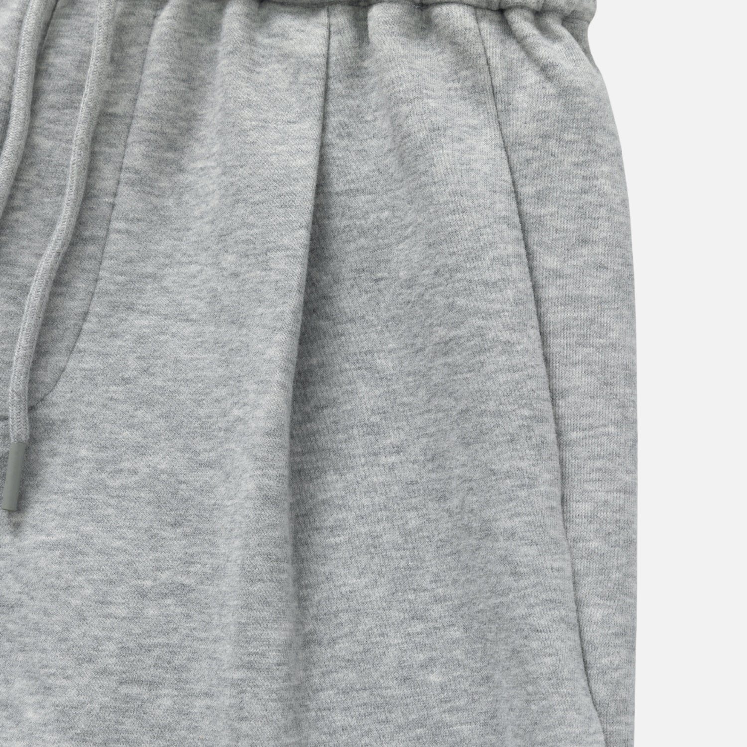 Pleated-Side Straight Baggy Pants