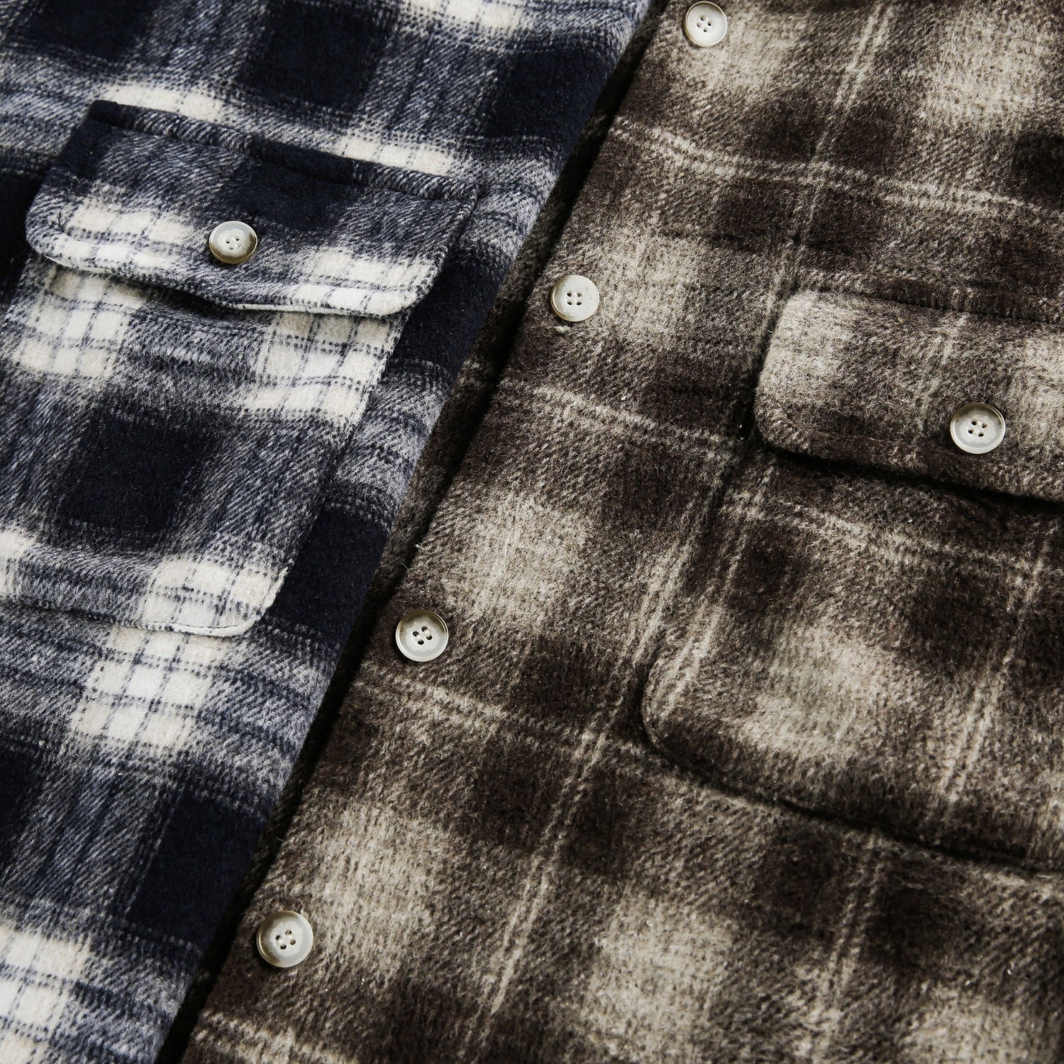 Sudadera con capucha de cuadros cepillados en bloques de color 