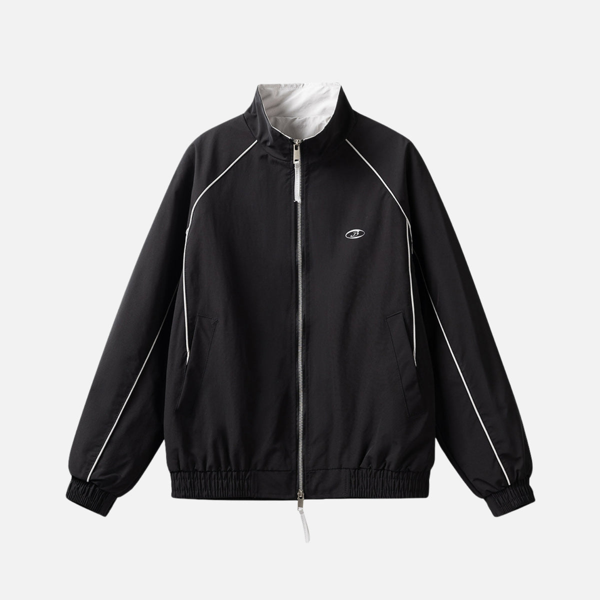 Colorblock Utility Stand Collar Jacket