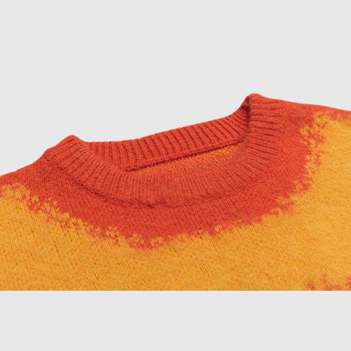 Strickpullover mit Buchstaben-Print