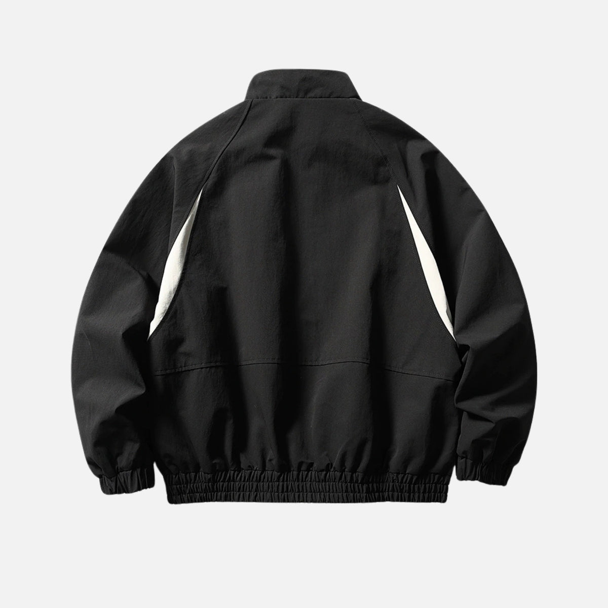 Colorblock Utility Stand Collar Jacket