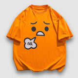 Cartoon Emoticon Printed Tee