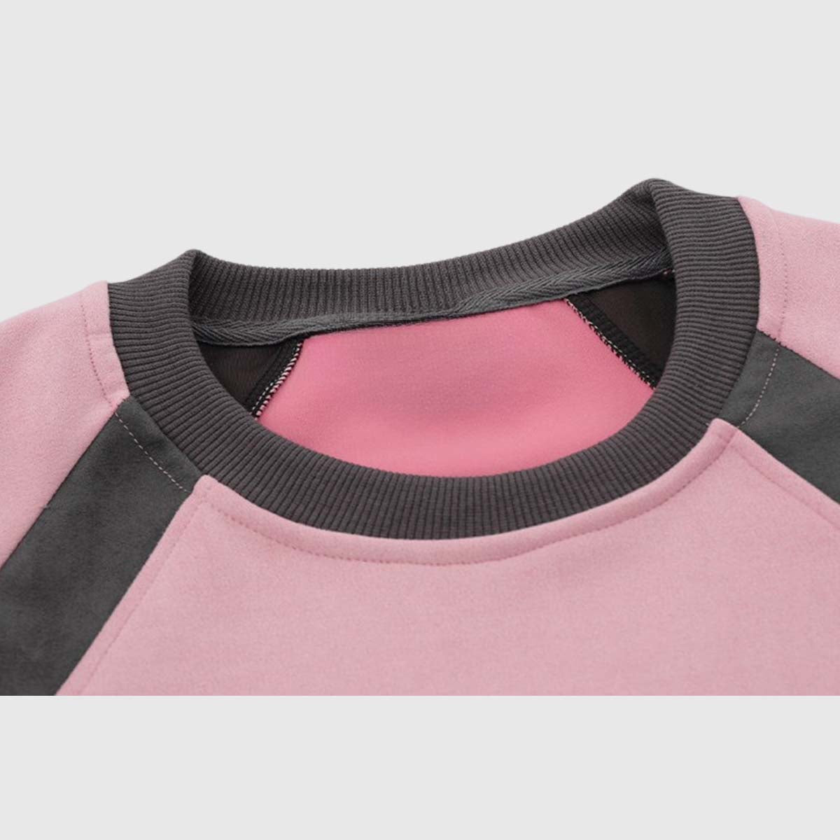 Color Block Crewneck Sweatshirt