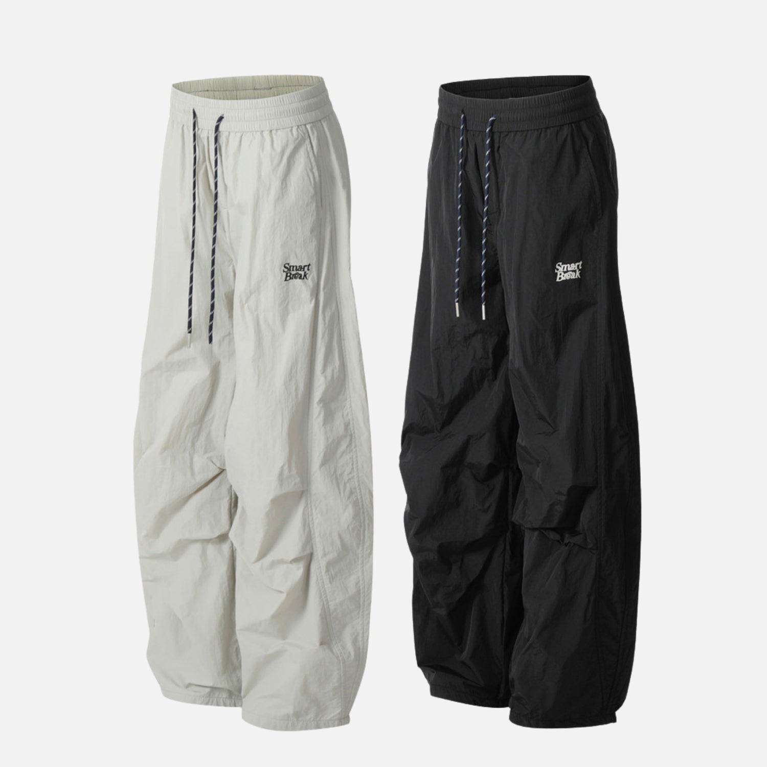 Pleated Paratrooper Baggy Pants