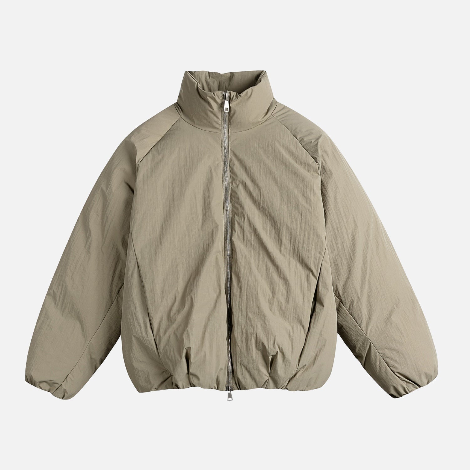 Chaqueta acolchada minimalista con cuello alto