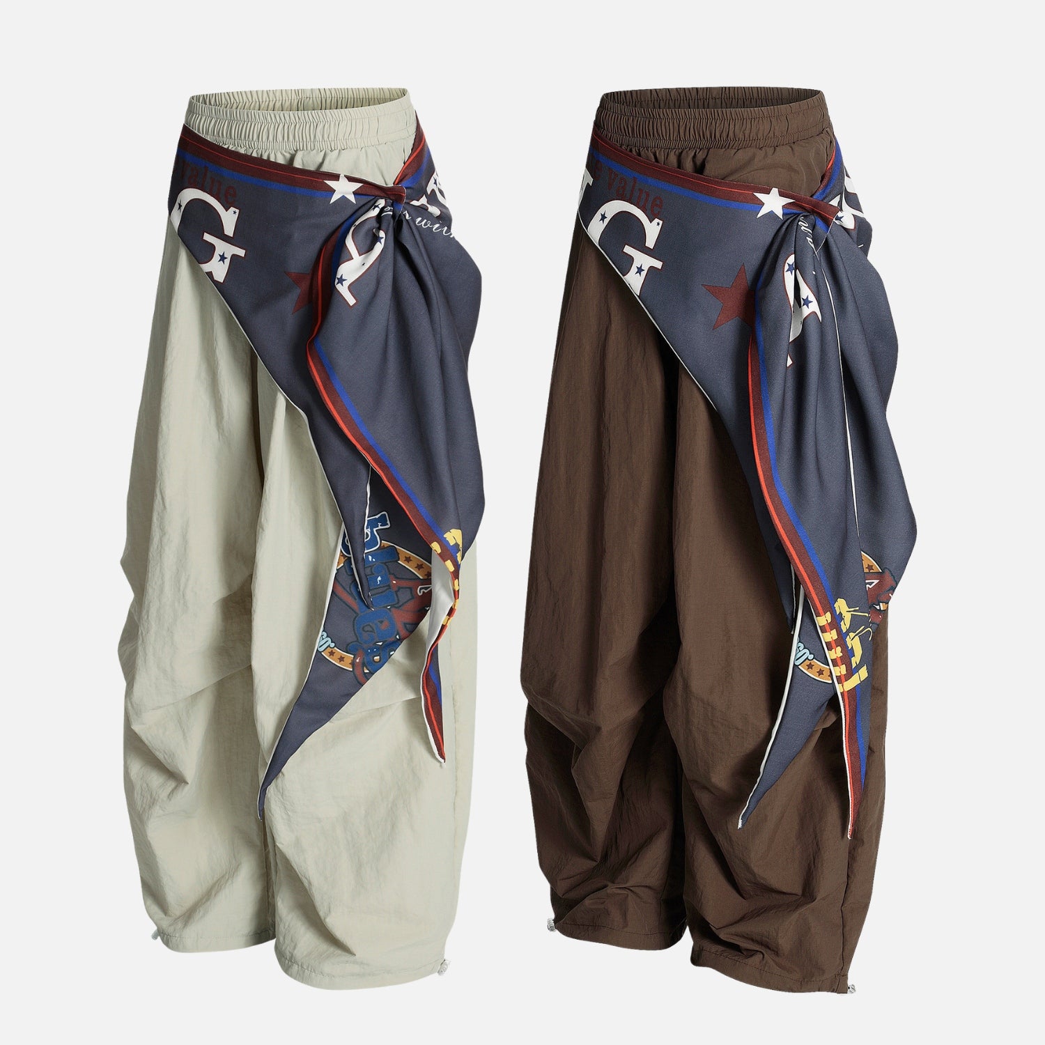 Vintage Paratrooper Wide-Leg Pants