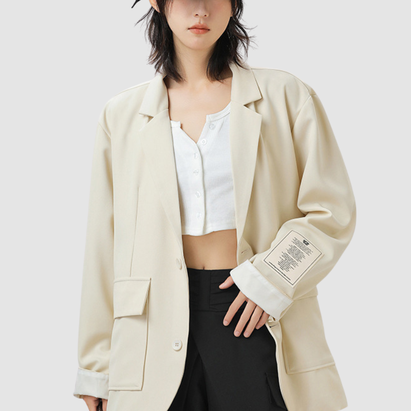 Patch Pockets Casual Blazer
