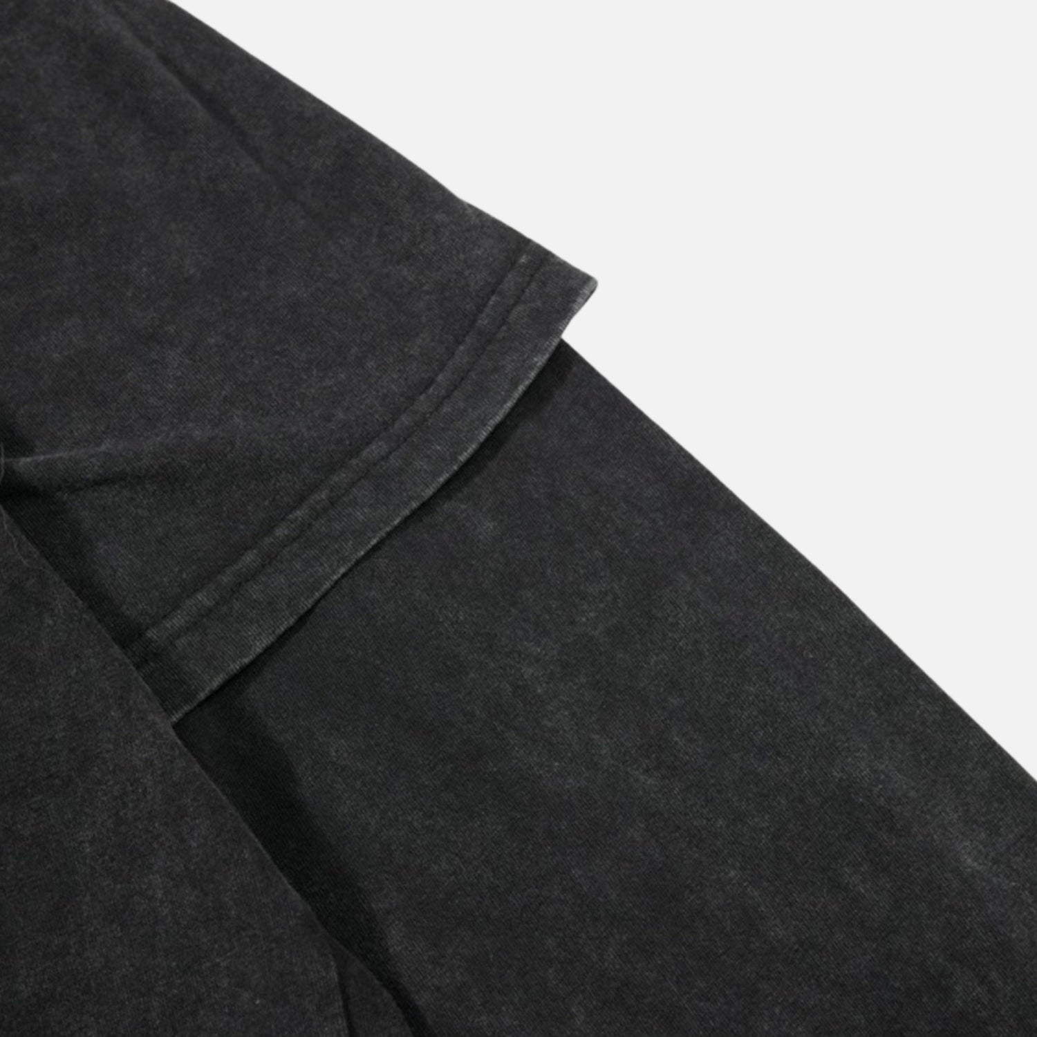 Washed Faux-Layered Long Sleeve Tee