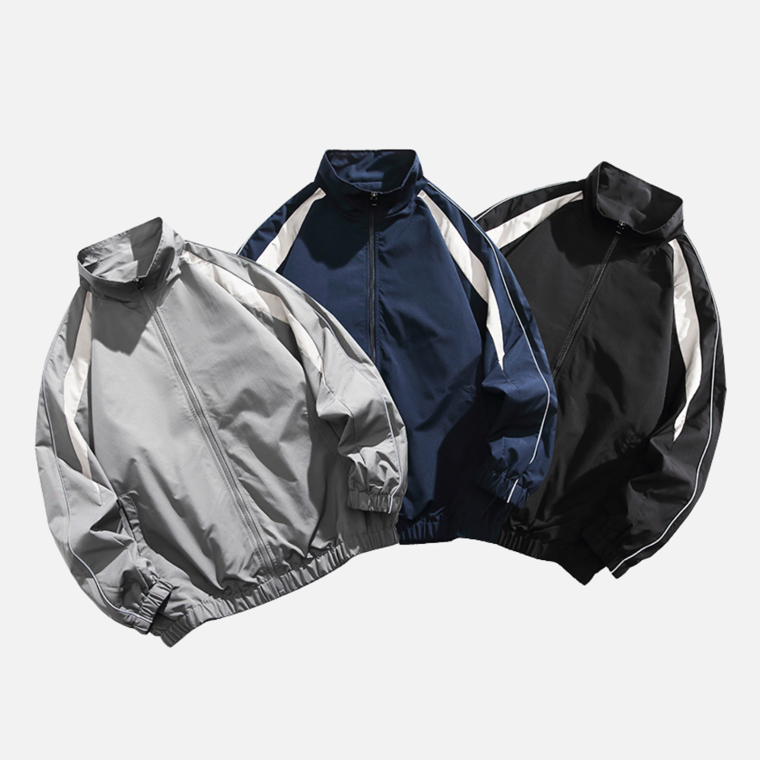 Chaqueta patchwork con cuello alto