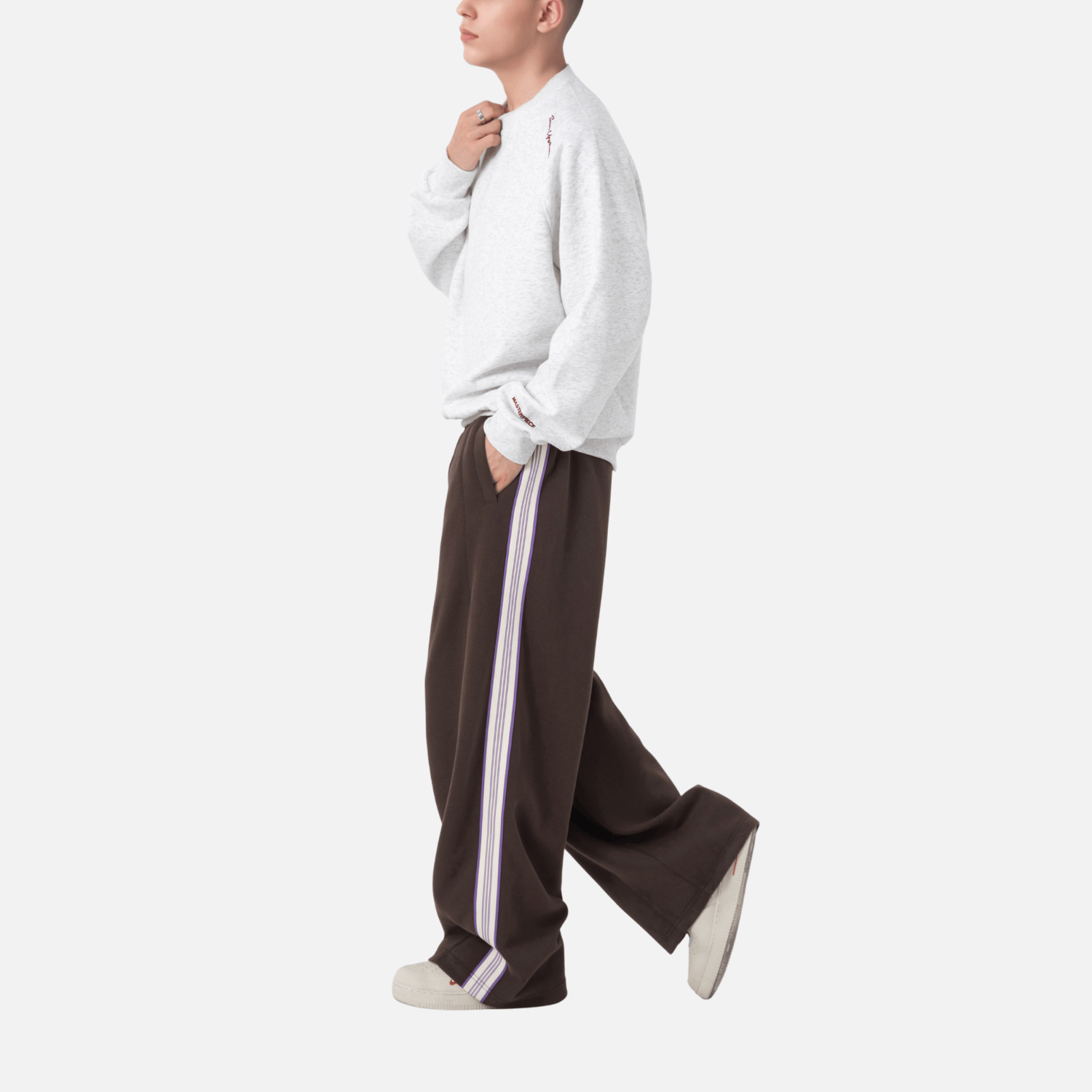 Colorblock Stripe Casual Pants