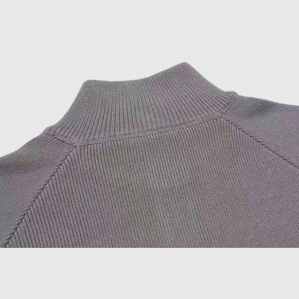 Cárdigans minimalistas de rayas con cremallera