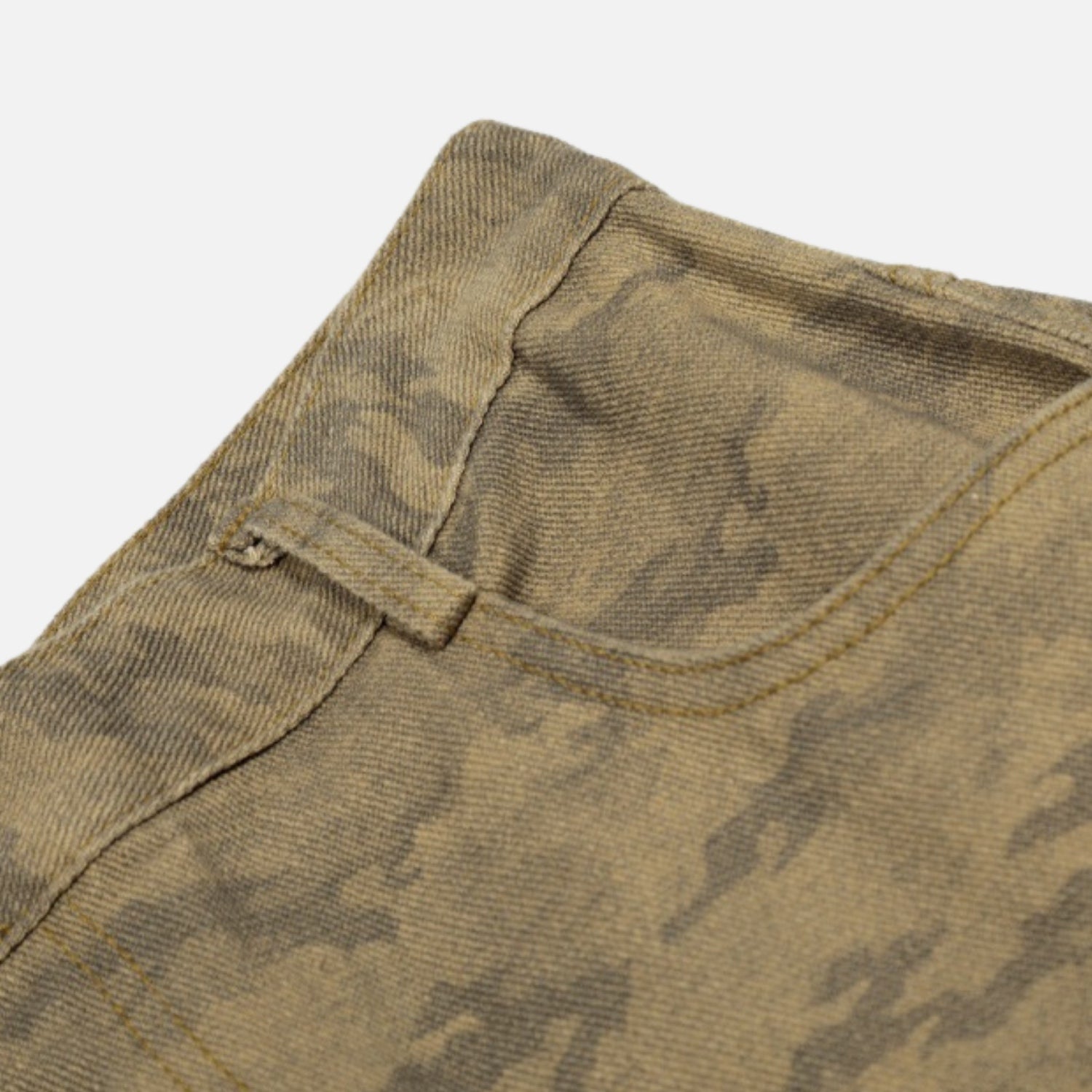 Punk Camo Cargo Slant Pants