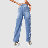 Tassel Star Patch Design Jeans