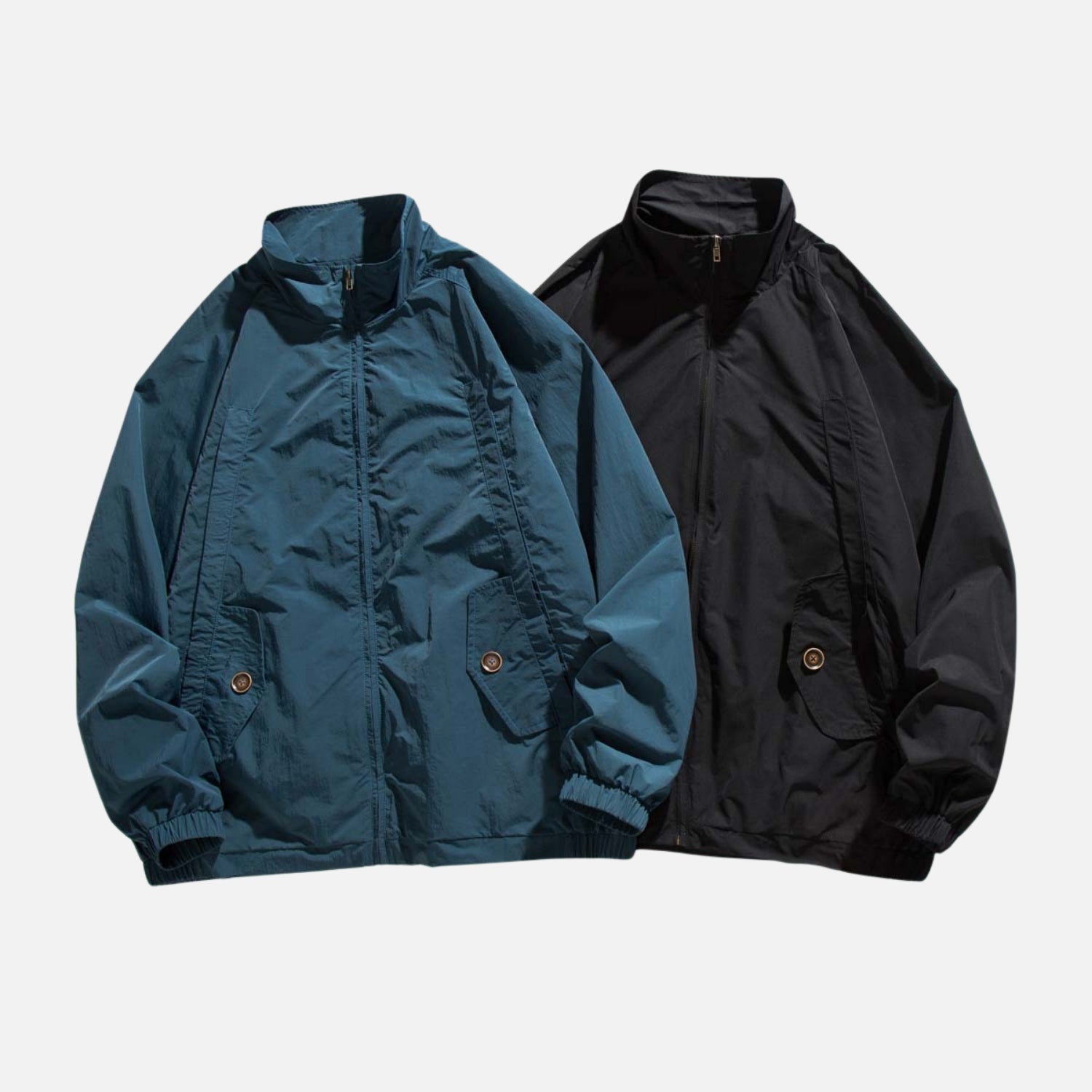 Japanese Workwear Stand-Collar Jacket