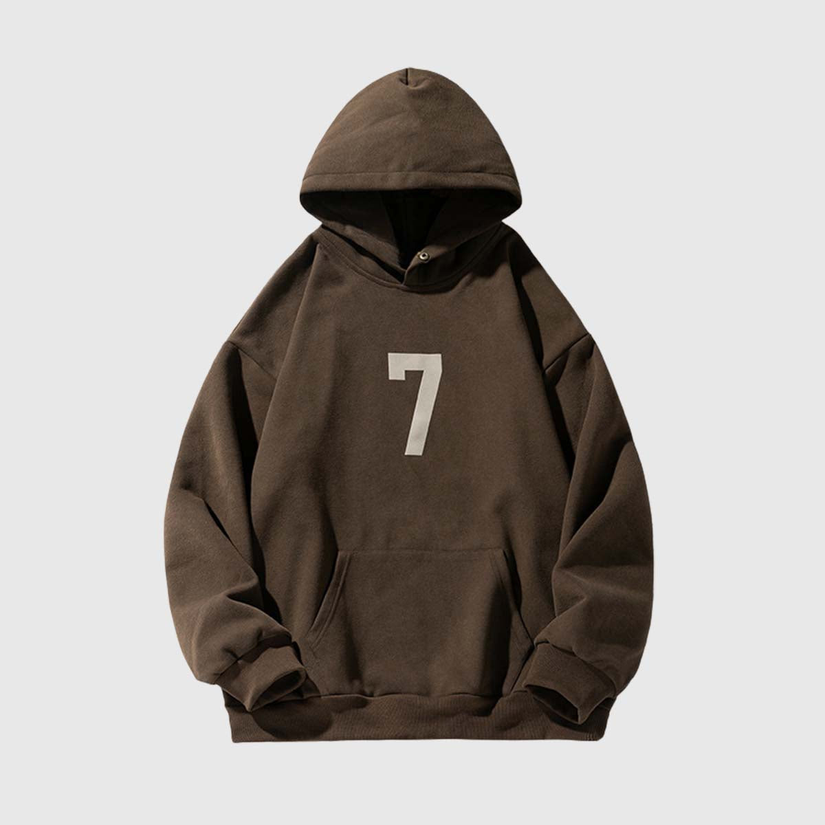 Number “7” Print Hoodie