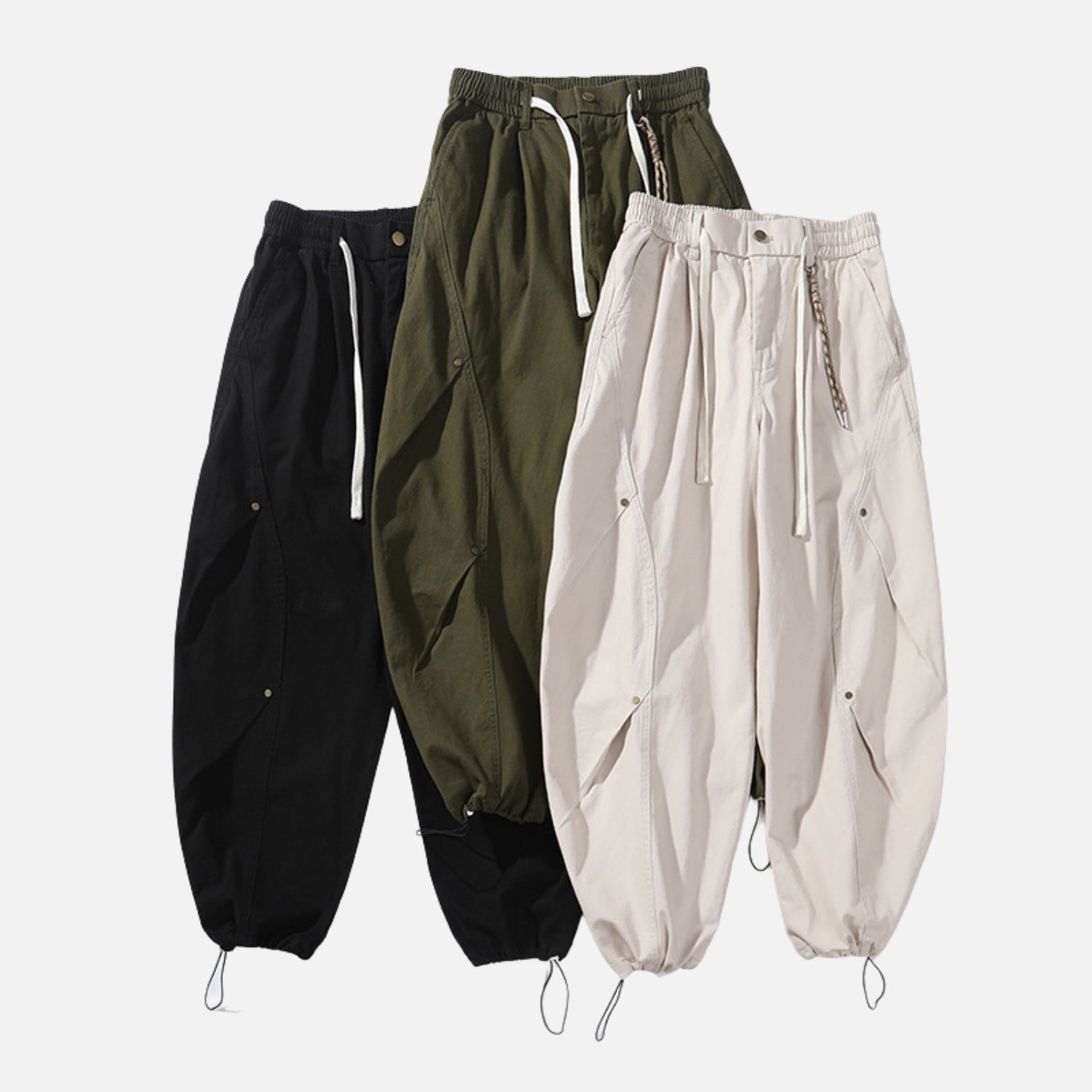 Stitched Casual Cargo Pants