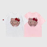 Cute Cat Pattern Printed Tee