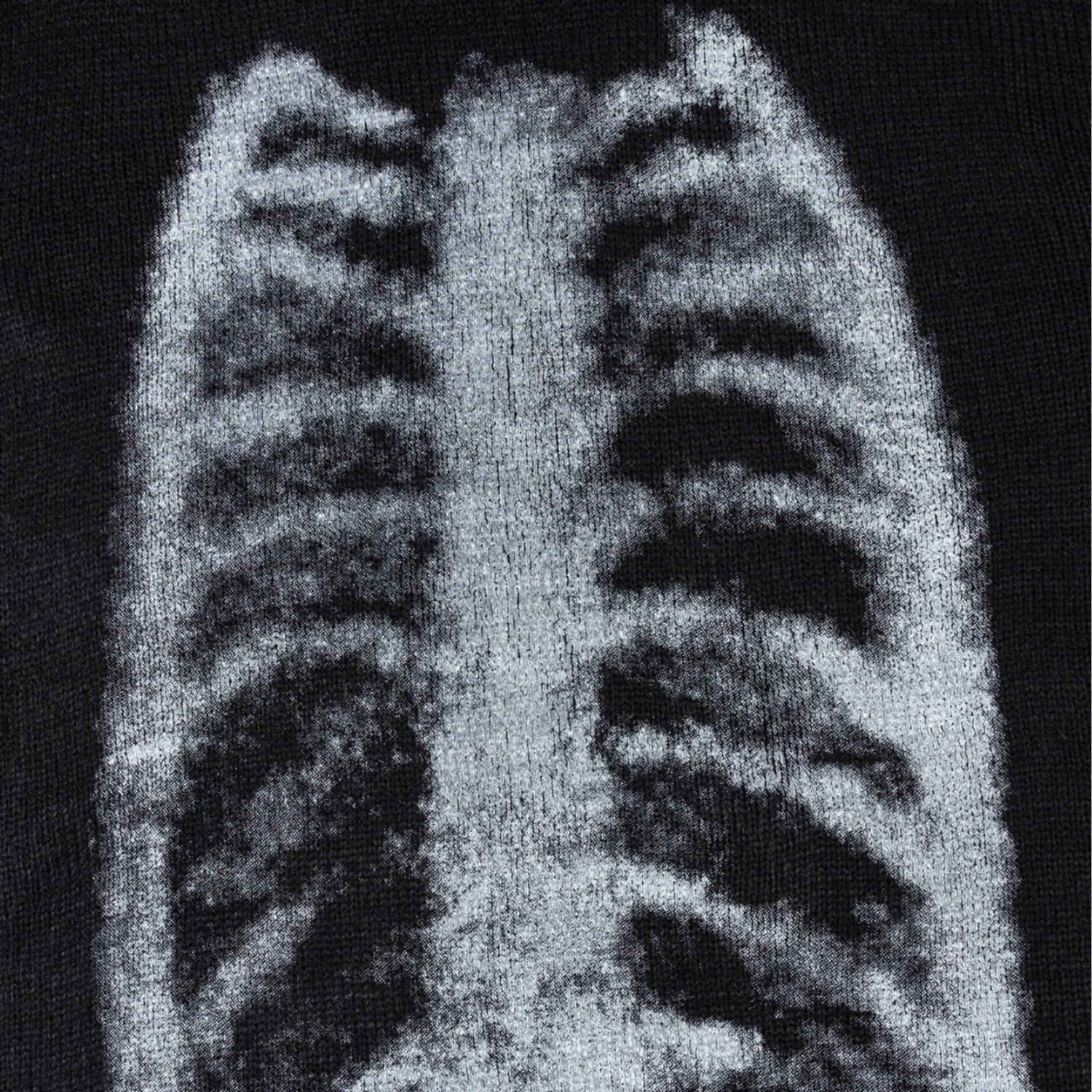 Skeleton Pattern Knit Sweater