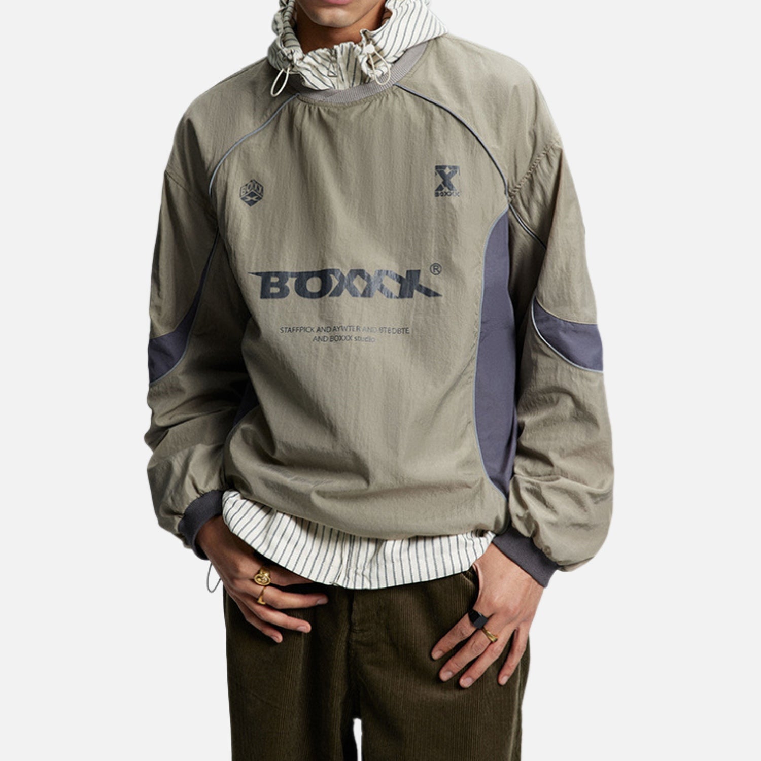 Camiseta de carreras con contraste de colores para exteriores