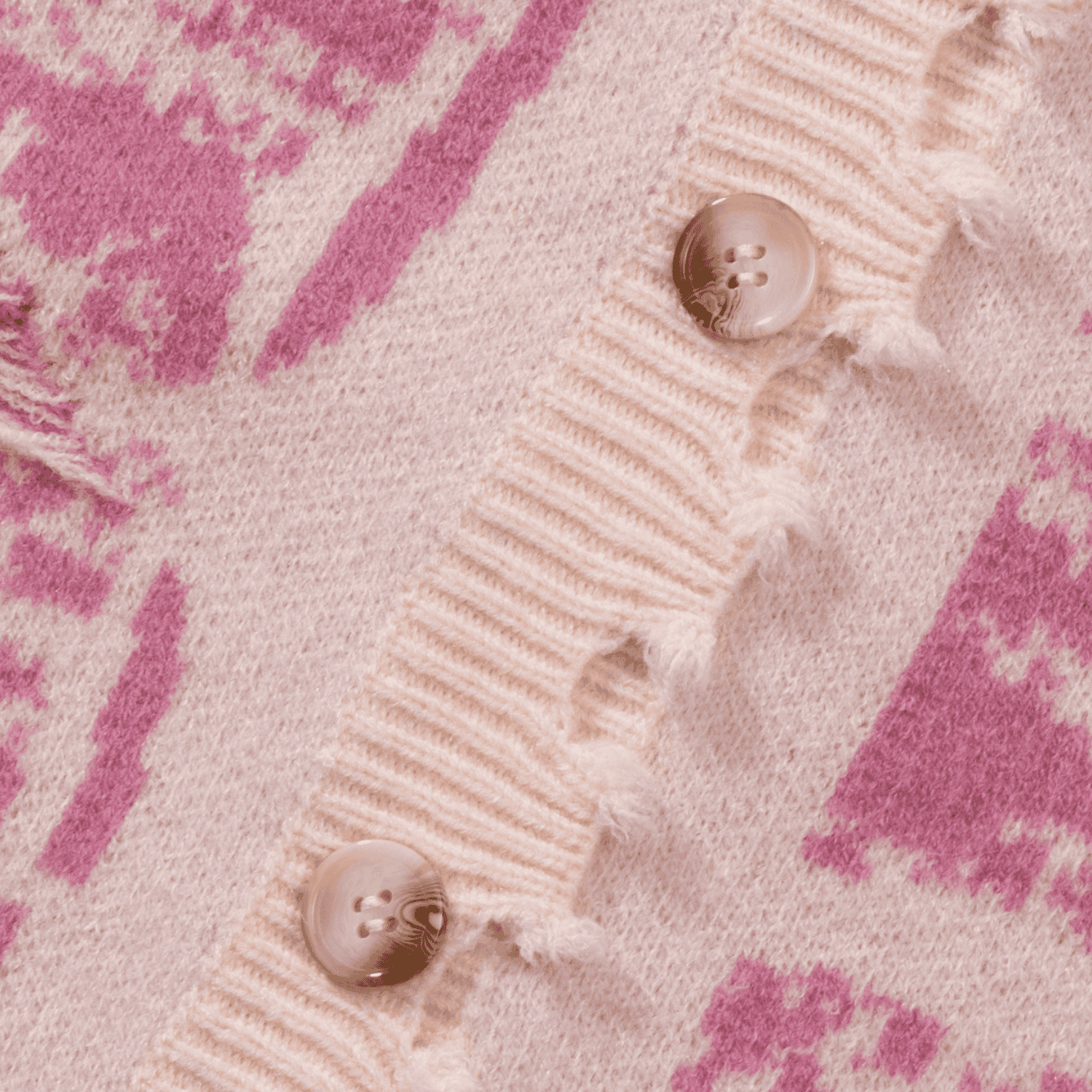 Cárdigan de punto vintage desgastado