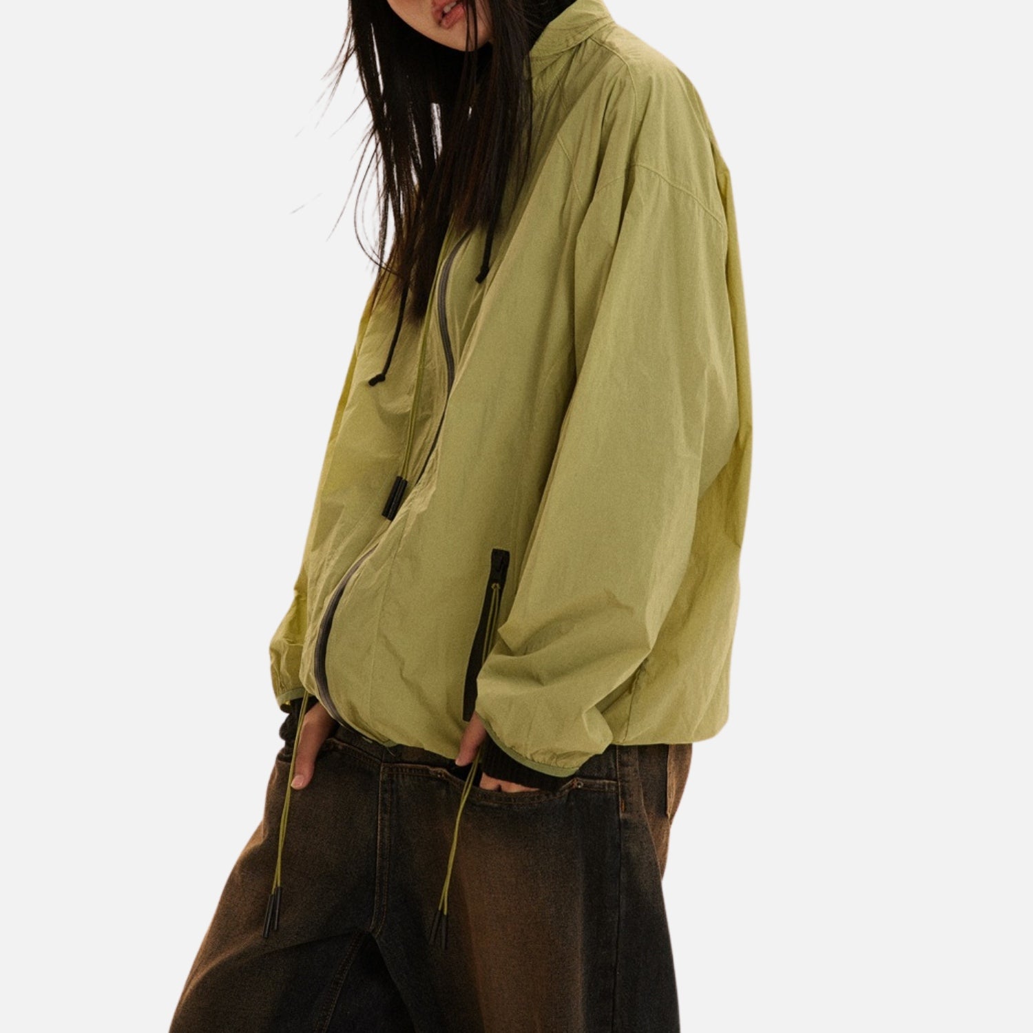 Vintage Athletic Stand-Collar Jacket