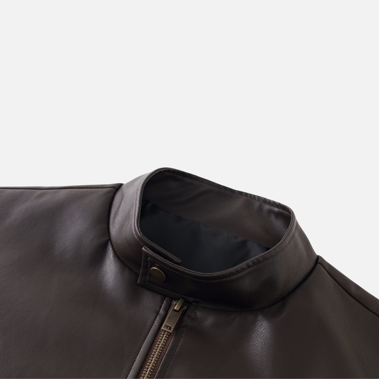 Vintage PU Leather Moto Jacket
