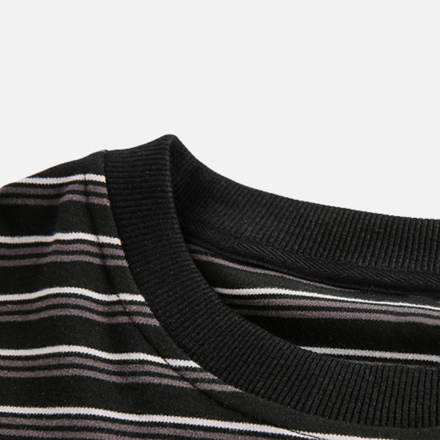 Striped Crewneck Long Sleeve Tee