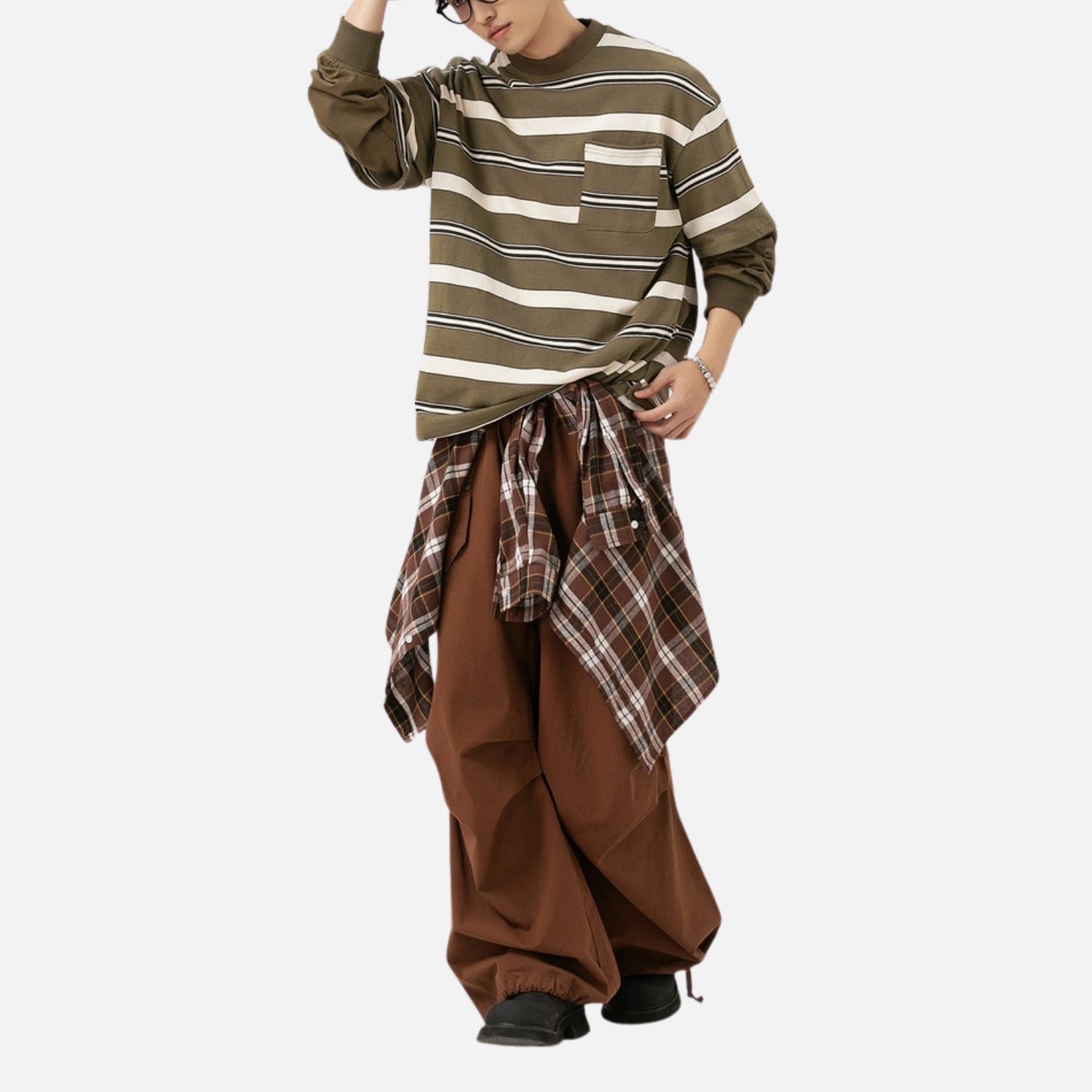 Striped Two-Layered Cityboy Sweatshirt