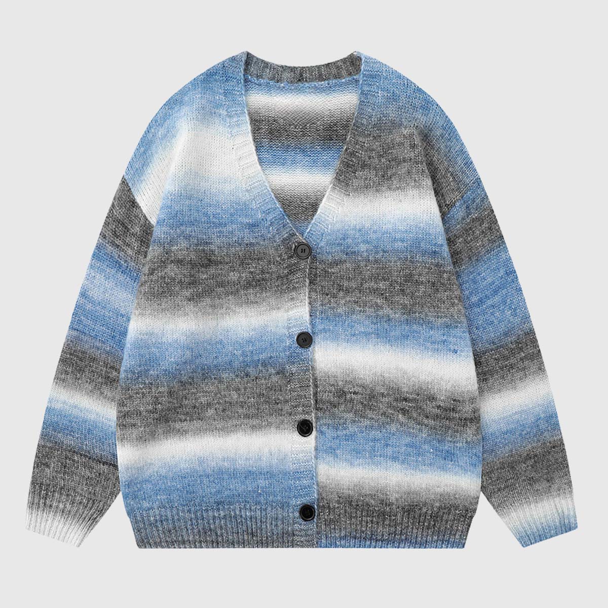 Gradient Stripe Cardigan