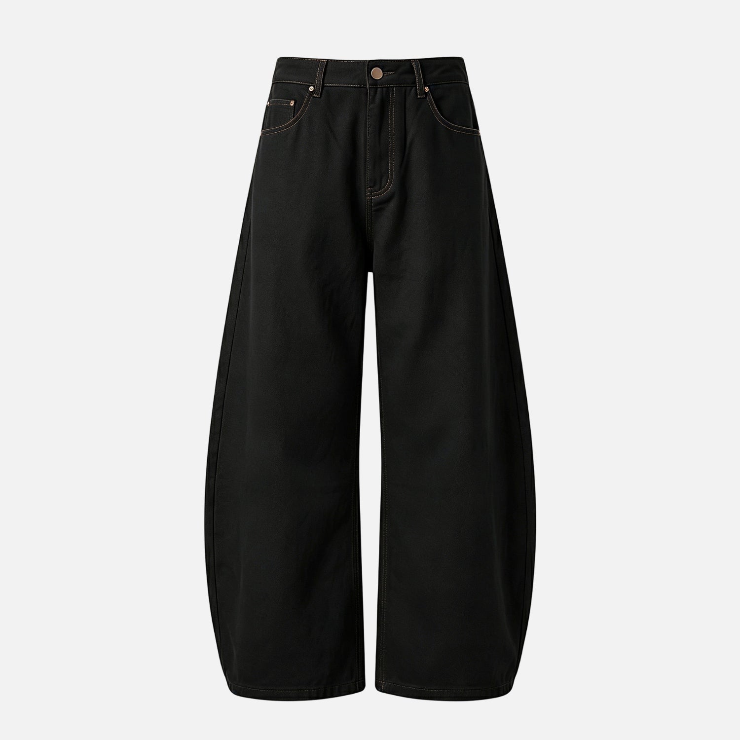 Twill Baggy Cotton Pants