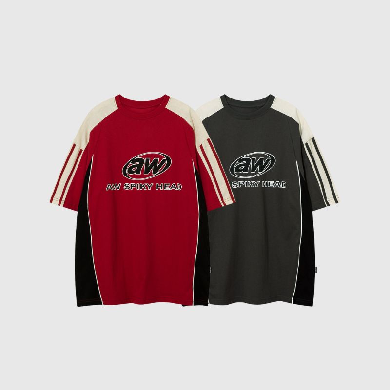 Patchwork Racing Cotton Tee